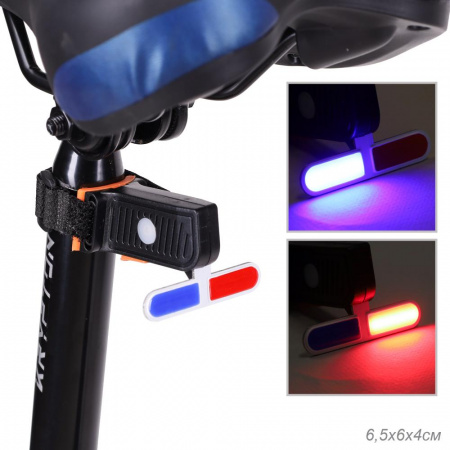 Полная картинка товара   comiron фонарь задний "attention" суперлегкий; свет led; аккум 250mah;  ip64 