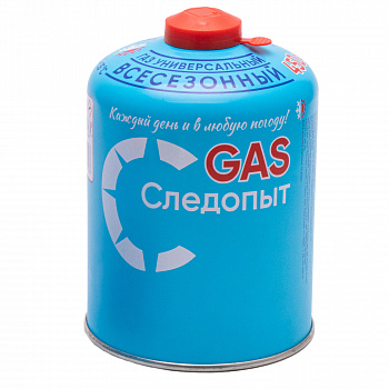 Иконка картинка товара  баллон газовый следопыт  450гр. резьб., (всесезонный) россия pf-fg-450r