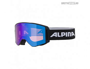 Иконка картинка товара  очки горнолыжные   alpina narkoja q-lite black matt/q-lite blue s2 (б/р) a7265833