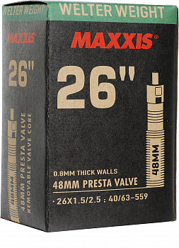 Иконка картинка товара  велокамера maxxis welter weight 26x1.50/2.50 lfvsep вело ниппель 48 0.8mm eib00137000