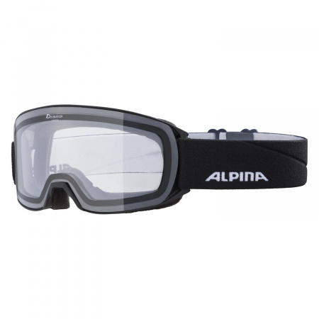 Полная картинка товара  очки горнолыжные   alpina nakiska black matt/clear s0 (us:m) a7281136