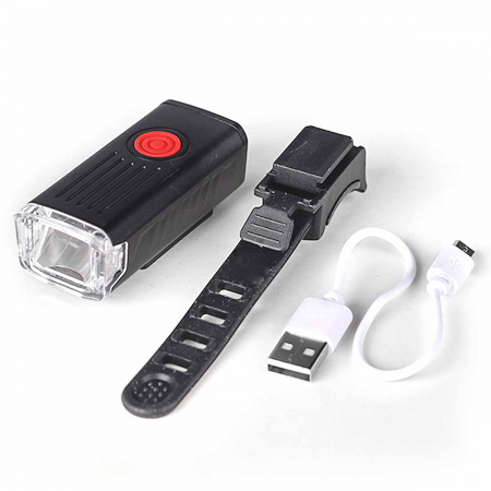 Полная картинка товара   comiron фонарь передний "fr21", 400lm; аккум 700 mah, usb, влагозащ 