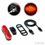 Полная картинка товара   comiron фонарь задний ta10, 80lm; аккум: 220mah, usb; 4 реж, поворот  360 