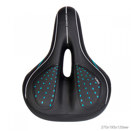 Полная картинка товара   comiron седло велосипедное гелевое комфортное berlin fitness c014 270x195 