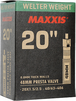 Иконка картинка товара  велокамера maxxis welter weigh 20x1.5/2.5 0.8 lfvsep48 b-cap вело ниппель tb00160500