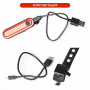 Полная картинка товара   comiron фонарь задний ta11 50lm; аккум: 330mah, usb; 4 реж,  