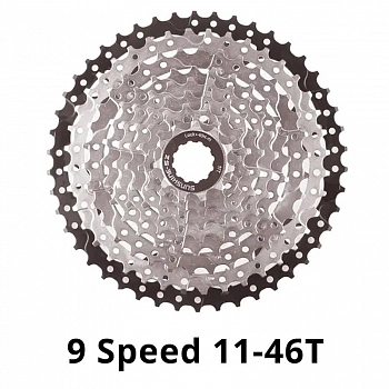 Иконка картинка товара   sunshine кассета 11-46t 9ск 495г, соаместима с shimano 