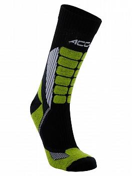 Иконка картинка товара  носки треккинговые   accapi trekking primaloft crew black/lime h0870_0915